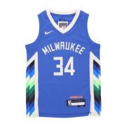 Giannis Antetokounmpo NBA City Edition Jersey Nike , Blue , Heren