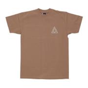 Triple Triangle Tee Set - Streetwear Collectie HUF , Brown , Heren