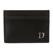 Zwarte portemonnee met creditcardhouder Dsquared2 , Black , Heren