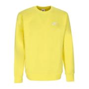 Club Crew BB Sweatshirt - Yellow Strike/White Nike , Yellow , Heren