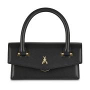 Fly Bamby Leren Tas Patrizia Pepe , Black , Dames