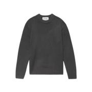 Klassieke Cashmere Crewneck Sweater Frame , Gray , Heren