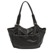 Pre-owned Leather shoulder-bags Loewe Pre-owned , Black , Dames