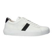 Wit-zwarte Sneaker - Laag Model Blackstone , White , Heren