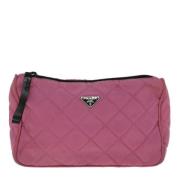 Pre-owned Fabric clutches Prada Vintage , Pink , Dames