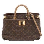 Pre-owned Canvas totes Louis Vuitton Vintage , Brown , Dames