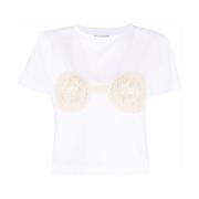 Witte Iconic Cropped T-shirt Magda Butrym , White , Dames