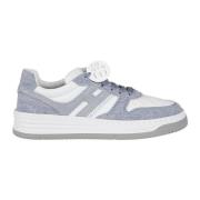 137K Wit/Medium Jeans Sneakers Hogan , Blue , Dames