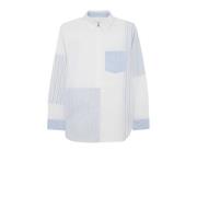 Poplin Dames Overhemd PS By Paul Smith , White , Dames