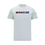 J1 091 8C00008 829Hp 870C Katoenen T-shirt Moncler , Green , Heren