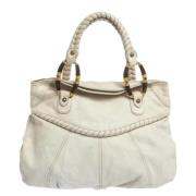 Pre-owned Leather handbags Valentino Vintage , White , Dames