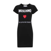 Short Dresses Moschino , Black , Dames