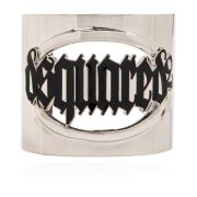 Armband met logo Dsquared2 , Gray , Dames