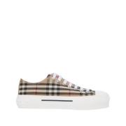 Vintage Check Sneakers Burberry , Beige , Dames