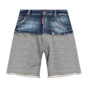 Shorts in contrasting fabrics Dsquared2 , Gray , Heren