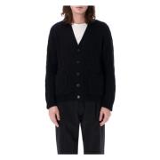 Zwarte Toile Iconographe Cardigan Valentino Garavani , Black , Heren