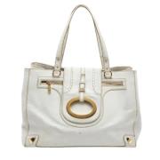 Pre-owned Leather totes Dolce & Gabbana Pre-owned , White , Dames