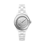 J12 Wanted Keramisch Horloge Chanel , White , Dames