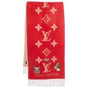 Pre-owned Cashmere scarves Louis Vuitton Vintage , Red , Dames