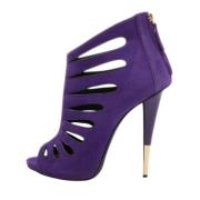 Pre-owned Suede boots Giuseppe Zanotti Pre-owned , Purple , Dames