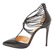 Pre-owned Leather heels Christian Louboutin Pre-owned , Black , Dames