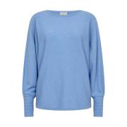 Flow Blauwe Pullover Freequent , Blue , Dames