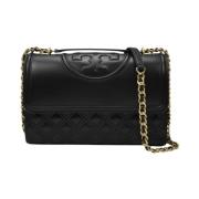 Fleming Omvormbare Schoudertas Tory Burch , Black , Dames