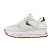 Sneakers Voile Blanche , Gray , Dames