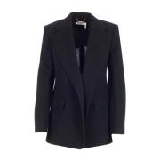 Wol en kasjmier blazer Chloé , Black , Dames