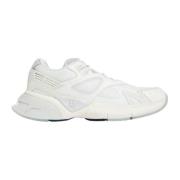 Witte Leren en Mesh MA Runner Amiri , White , Heren