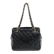 Pre-owned Leather chanel-bags Chanel Vintage , Black , Dames