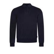 Boss Gemello-P Gebreid Poloshirt Hugo Boss , Blue , Heren