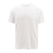 Witte Crew-neck T-shirt Valentino , White , Heren