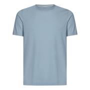 Blauwe Crew-neck T-shirt Malo , Blue , Heren