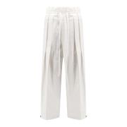 Witte Wijde Broek Jil Sander , White , Dames