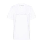 Logo Print Witte T-shirts en Polos Stella McCartney , White , Dames