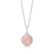 NOA hangtoestel roze chalcedon zilver Frk. Lisberg , Pink , Dames