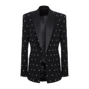 Jack met geborduurde sterren Balmain , Black , Heren