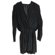 Pre-owned Velvet dresses Balenciaga Vintage , Black , Dames