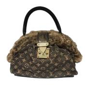 Pre-owned Canvas handbags Louis Vuitton Vintage , Gray , Dames