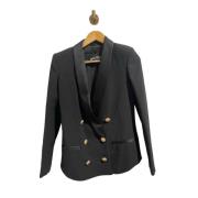 Pre-owned Fabric outerwear Balmain Pre-owned , Black , Dames