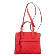 Pre-owned Leather louis-vuitton-bags Louis Vuitton Vintage , Red , Dam...