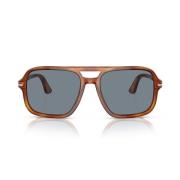 Stijlvolle Unisex Zonnebril met heldere blauwe lenzen Persol , Orange ...