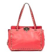 Pre-owned Leather shoulder-bags Valentino Vintage , Red , Dames