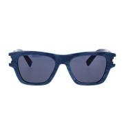Moderne Rechthoekige Zonnebril met Blauw Marmer Effect Dior , Blue , U...