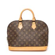 Pre-owned Canvas handbags Louis Vuitton Vintage , Brown , Dames