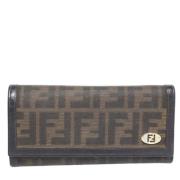 Pre-owned Canvas wallets Fendi Vintage , Brown , Dames