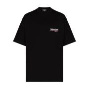 Politieke campagne t-shirt grote pasorm Balenciaga , Black , Heren