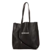 Pre-owned Leather handbags Balenciaga Vintage , Black , Dames