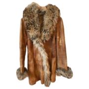 Pre-owned Fur outerwear Fendi Vintage , Brown , Dames
